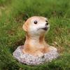 Mongoose Marmot Resin Garden Statue - Outdoor Lawn Animal Ornament