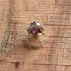 Natürlicher Lila Amethyst Ring 925 Sterling Silber Ring, Echter Edelstein Ring, handgefertigter Schmuck, Neujahrsgeschenk, Valentinstagsgeschenk,