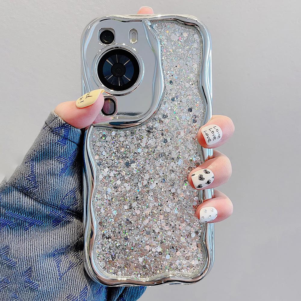 

Bling Glitter Phone Case Fo Huawei Honor Magic 6 20 30 50 60 70 80 90 100 Pro Lite X8 Блискуча гальванічна кришка For Honor 20 Lite печінковий
