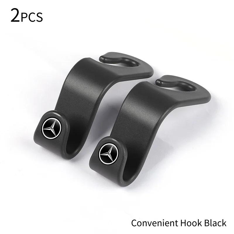 WVAVL1 Hot 2026 For Benz Car Seat Headrest Hook Auto Rearseat Hanger Accessories For Mercedes Benz AMG A C E V Class W201 W210 W108 W20