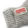 NEWBERRY KNITTING Hirschlederwollhandschuhe - Grau
