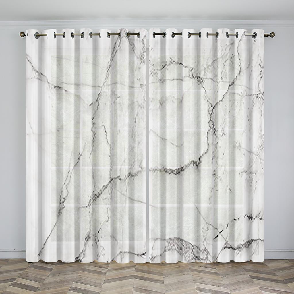 Luxury Art Abstract Texture Window Curtains for Kids Bedroom Living Room Hall Treatments Kitchen Home Decor Drapes Blinds 2Pcs
