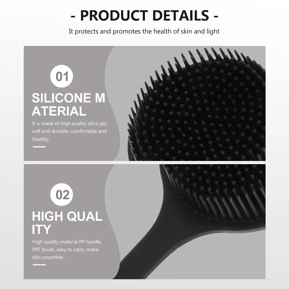 with Hanging Hole Bath Soft Back Brush Anti-Slip Skin Massager Brushes Cleaning Applicator  Lazy