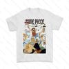 One Piece Tshirts Luffy Japanese Anime Vintage Summer Cotton Unisex T Shirt Casual Short Sleeve Streetwear Tops Tees Unisex Clothing