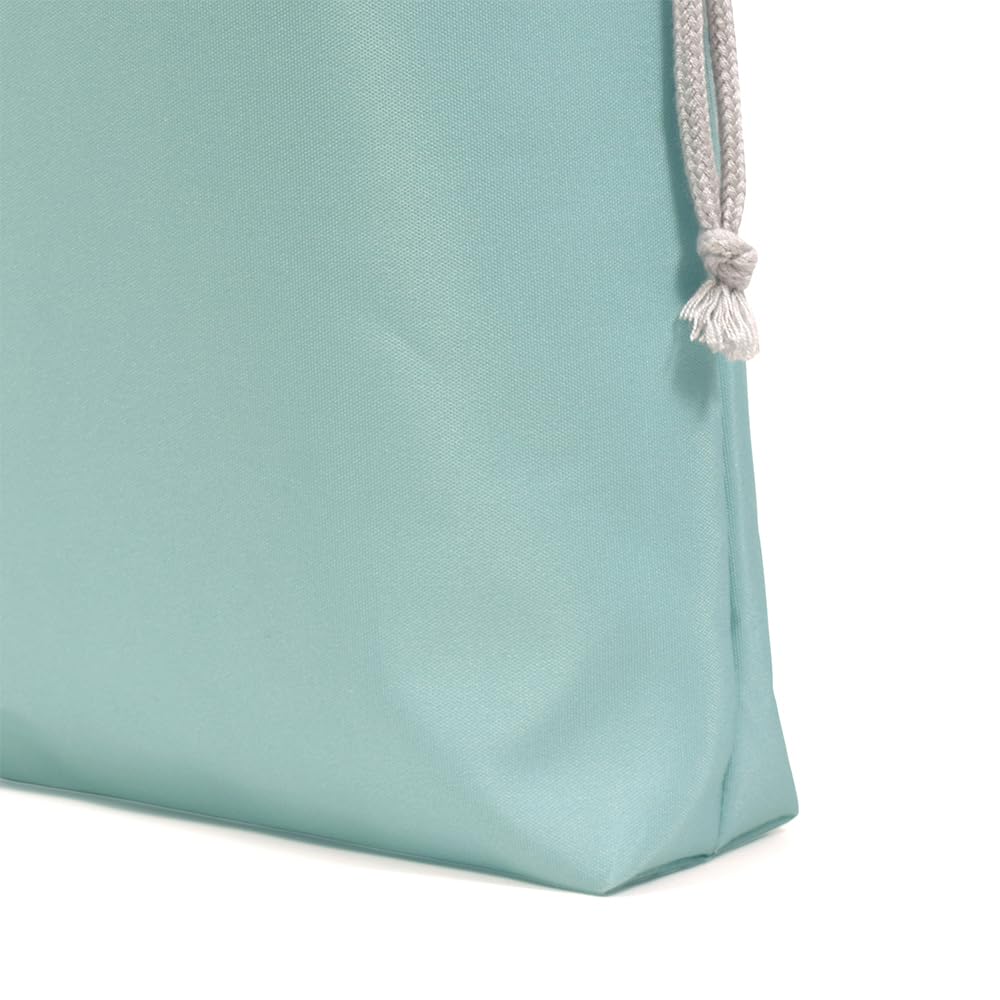 CANDY Large Drawstring Gym Clothes Bag Dull Turquoise Color with Pocket Tissue Boys [COLORFUL STYLE] [2026 Model] Water-repellent, No-Iron, (Comes