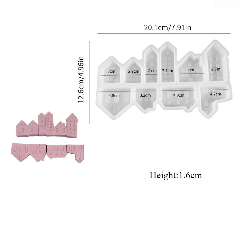 3D Christmas Stereoscopic Deer Animal Silicone Mold Crystal Drop Glue Fondant Cake Decorating Resin Silicone Casting Mold