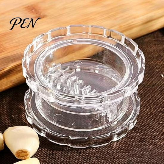 Multi-purpose Garlic Grinder Mincer Tool, Multi-Purpose Manual Rotating Press, Bite-Teeth Crushing Pickling Ingredient Chopper Structure Masher,