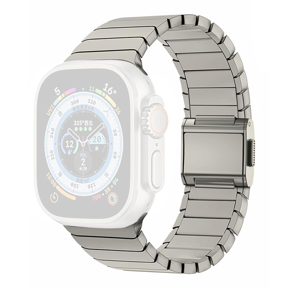 Replacement Band for Apple Watch Ultra 3 2 1 49mm / Series 11 10 46mm / 9 8 7 45mm / SE3 SE2 SE 6 5 4 44mm / 3 2 1 42mm Stainless Steel Watch Strap