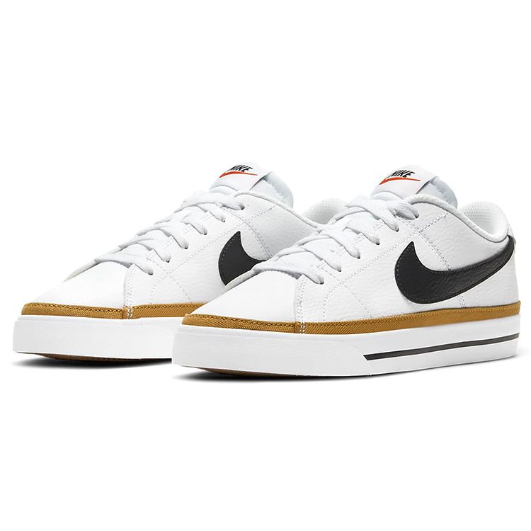 Nike Court Legacy Bílé Pouštní Okrové Dámské Tenisky Černé CU4149-102