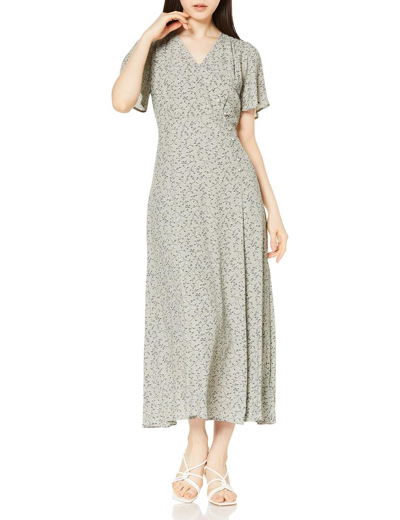 FRAY Print Flare MNT 1 I.D. Women's Cache-Coeur Dress, FWFO211901,