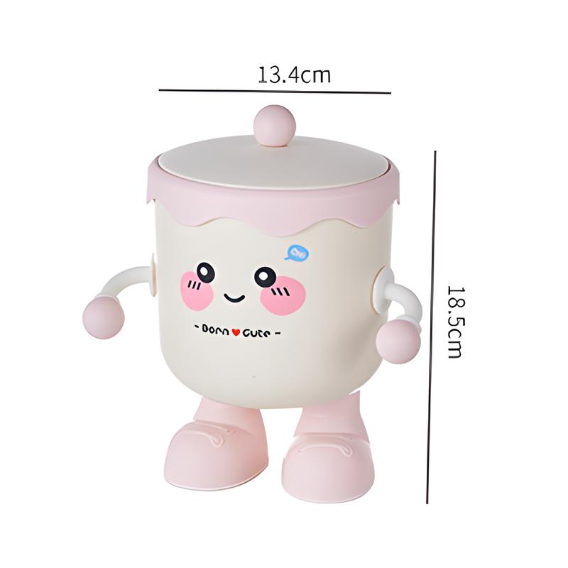 Cute Desktop Trash Can, Mini High Aesthetic Desk, Dining Table, Bedroom, Bed, Household Small Garbage Storage Box