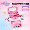 Kids Makeup Kit for Girls Princess Real Washable Pretend Play Cosmetic Set Toys with Mirror Non-Toxic & Safe Birthday Gifts