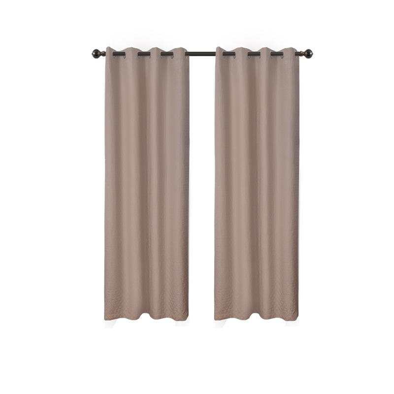 Full Blackout Curtains Russian Double-Layer Jacquard Thermal Padded Curtains Perforated Blackout Finished Curtains
