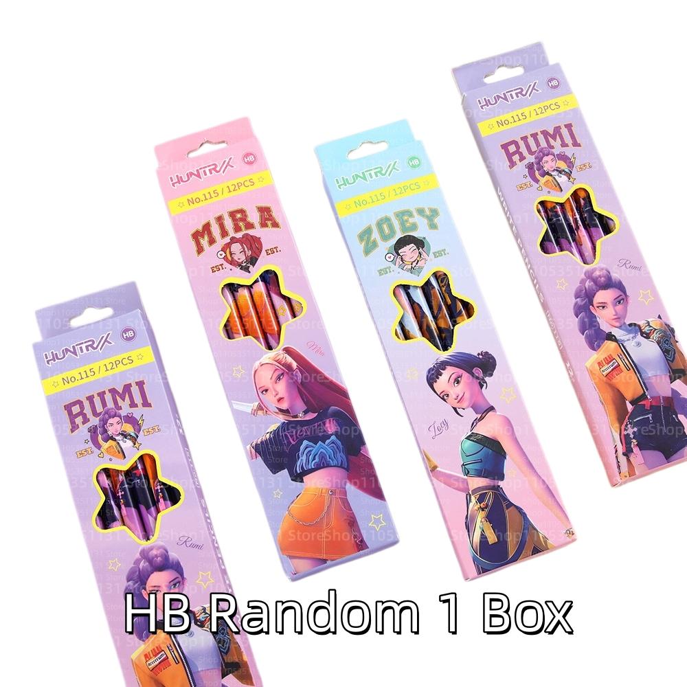 Anime Girls Lumi Mila Zoi Witch Hunter Pencils 2B HB Colors Pencils Cute Cartoon Student Stationery Set for Daily Learning Gifts