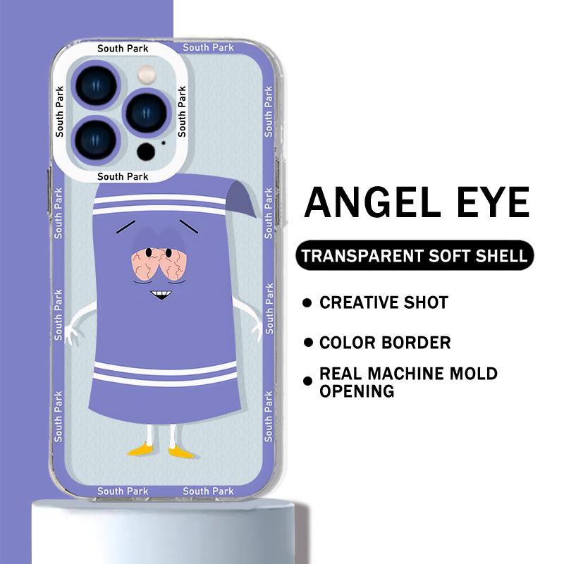 

Popular Cartoon South Park Phone Case For iPhone 16 e 15 14 13 12 11 Pro Max Plus Mini X XS XR SE 2020 2022 Transparent iPhone 13