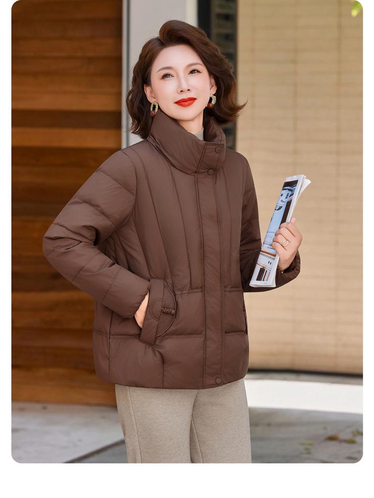 Stylish 2025 Women's Cotton Down Jacket - Age-Reducing Winter Outerwear for Middle-Aged/Elderly Moms