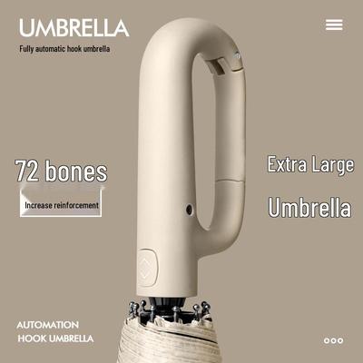 Parapluie Pliant Automatique Premium pour Homme avec Protection UV pour le Soleil et la Pluie