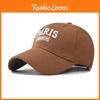 Paris Adult Embroidered Baseball Hat With Adjustable Closure And Sun Protection