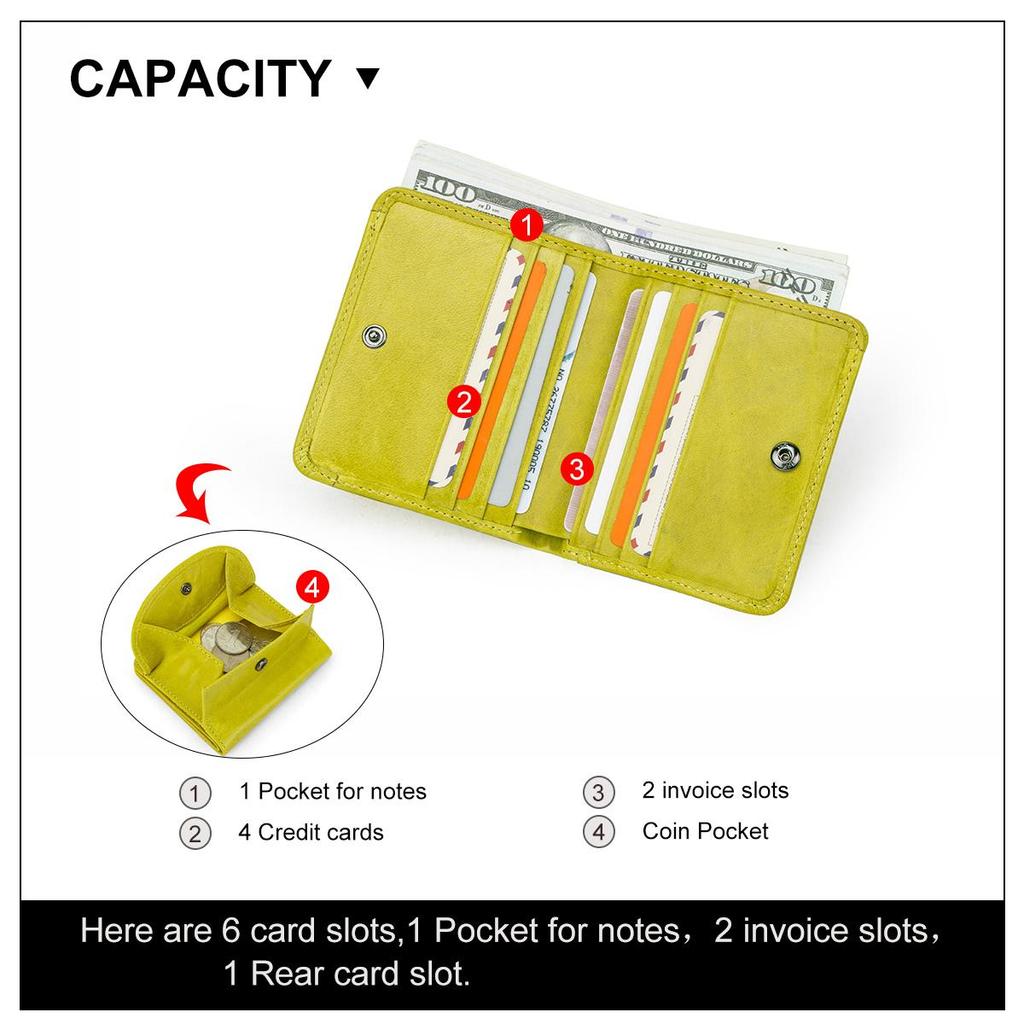 CONTACT'S Echtes Leder Frauen Brieftasche Mini Geldbörse Weibliche Portfel Karte Halter Frauen Geldbörsen