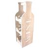 Les Trésors De Lily [P0256] - Porta-garrafas madeira 'Baco' bege (3 Garrafas) - 42x14x13 cm