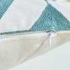 45x45cm Green Blue Geometric Cotton Embroidery Sofa Cushion Cover Home Living Room Pillow Case Bedroom Decoration