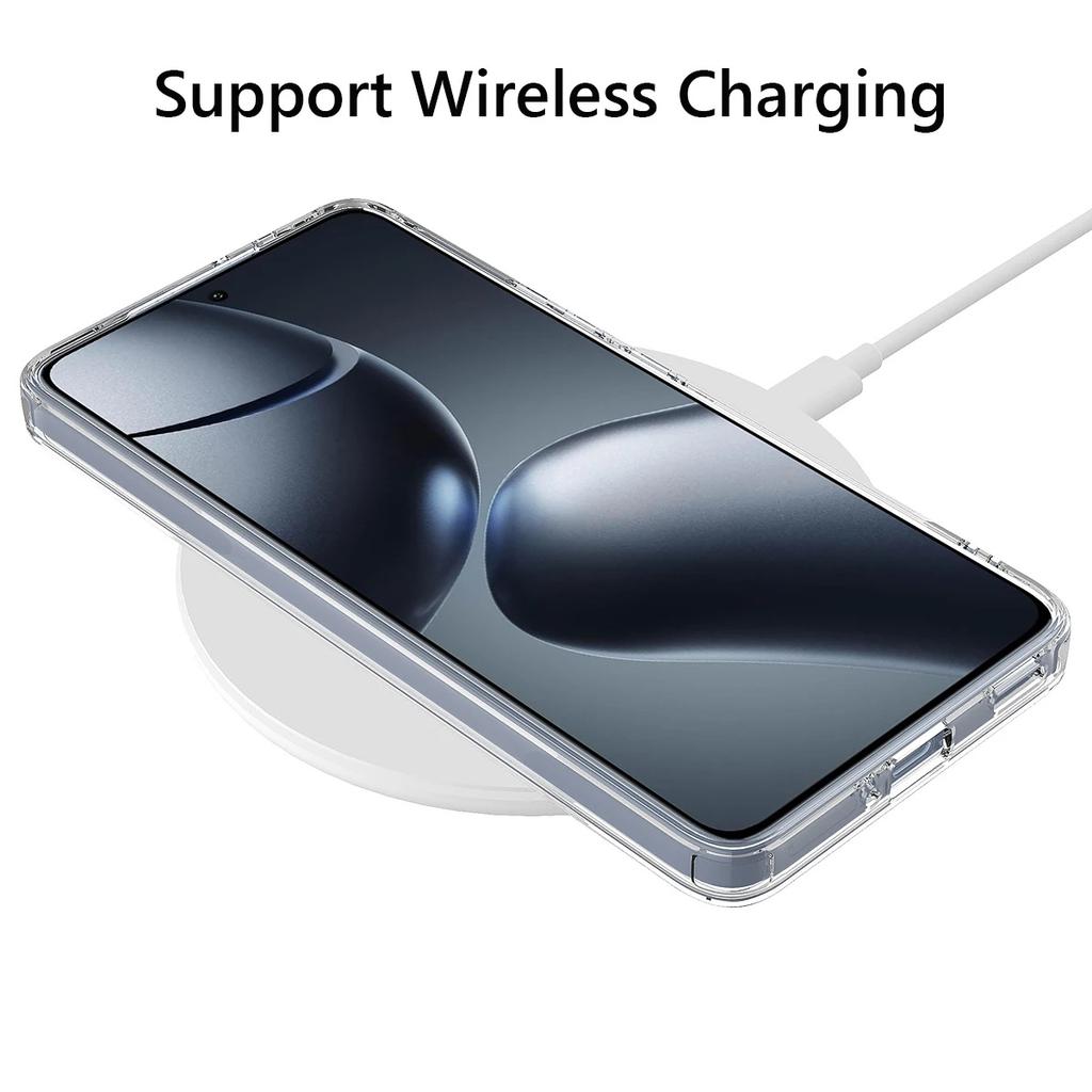 For Magsafe TPU+PC Arcylic Magnetic Wireless Charging Case For Xiaomi 14T 15 Pro 15 14 ULTRA Clear Shockproof Back Cover