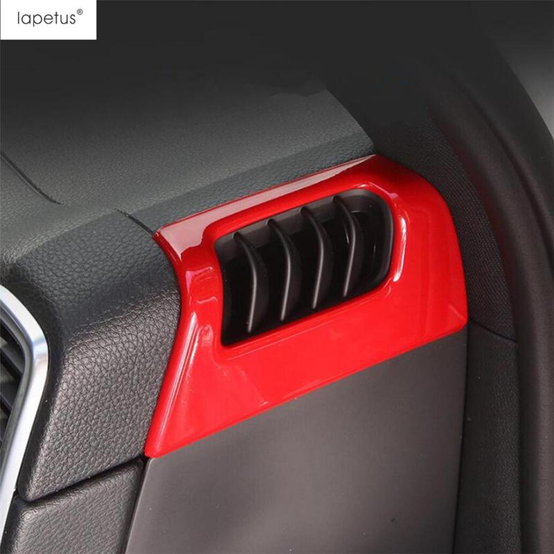Tête de Levier de Vitesse Rouge / Leve-vitre / Porte-gobelet / Bande de Couverture d'Écran de Tableau de Bord Accessoires de Garniture Pour Porsche Cayenne 2018 -