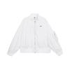 Sportswear Essentials Solid Color Casual Baseball Collar Long Sleeve Jacket Women Jackets White FN2840-100