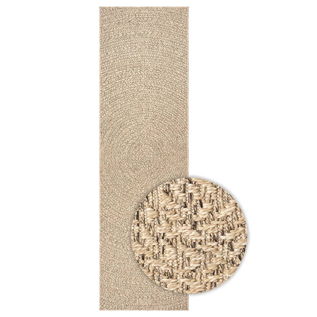 Vidaxl Zizur Rug, 80X250 Cm, Styled Like Jute