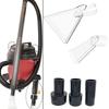 Transparent Swivel Head Vacuum Nozzle Kit With Large And Small Clear Tips And Adapters For Carpet And Upholstery Cleaning