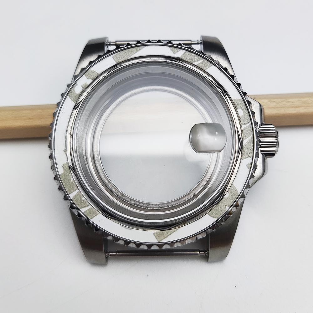 Stainless steel case, suitable for Japanese NH35/36 movement, transparent back cover--40MM