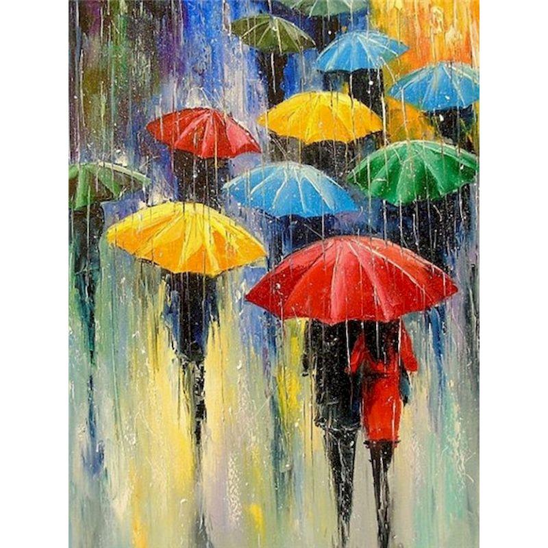 Voller runder Diamant, verschiedene Regenschirm-Diamant-Mosaik, künstlerische Stickerei, Hobby und Handarbeit, Heimdekoration