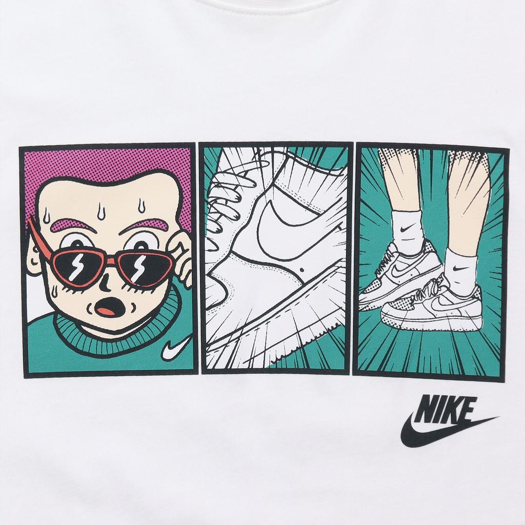 Nike Air Force 1 Print Crew Neck Short Sleeve T-Shirt Men Tops White CT6528-100