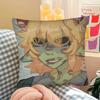 1pc Mushroom Oasis Anime Pillow Case Fashion Square Pillowcase Bedroom Sofa Room Ins Decoration Leisure