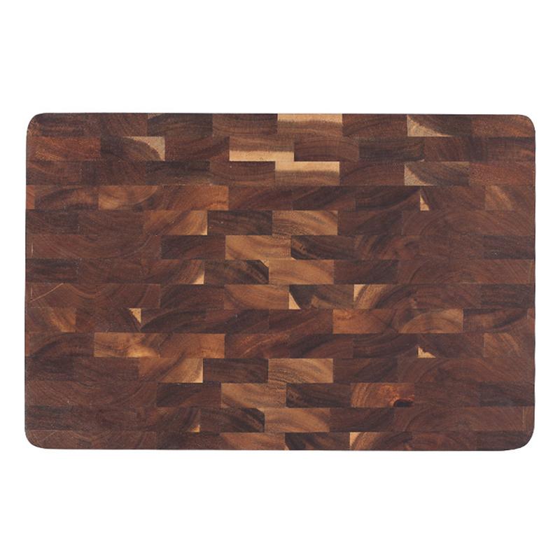 Acacia wood Solid wood cutting board Home kitchen solid wood geometric grid splicing wooden cutting board