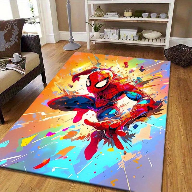

1pc Spider-Man Pattern Area Rug Soft Flannel Floor Mat for Living Room, edroom, Kitchen, Sofa Coffee Table Floor Mat, Machine Washable 60cm by 90cm