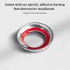 2 Pcs Aluminum Front Seat Headrest Button Covers Compatible with Porsche Cayenne 2007-2025. for Macan 2014-2024 Headrest Adjust Button Trim Ring