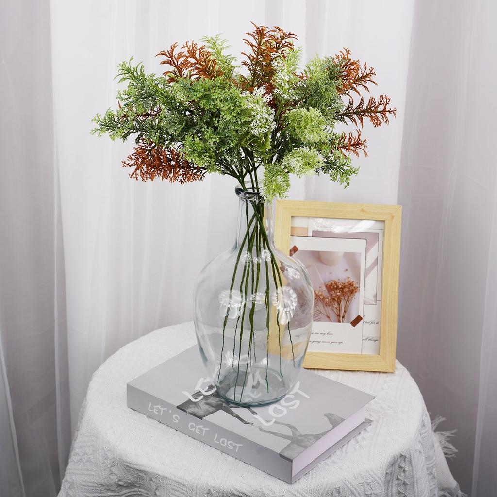 3/6PCS Artificial Plants Silk Coral Mistletoe Grass Bouquet Home Table Garden Decor Fake Wedding Christmas DIY Accessories