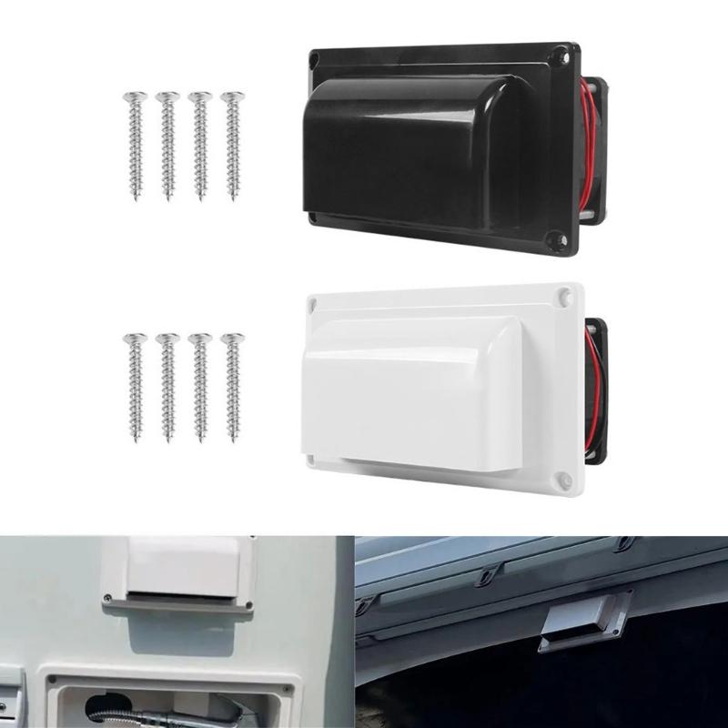 Trailer Boat Side Ventilation Fan 12V High Speed Airflows System With Anti UV ABS Material For Marine Bathroom Warehouse