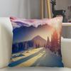 Snow Pillowcase Square  Zipper