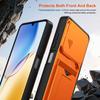 KEYSION Card Slot Holder Bag Phone Case for ZTE Blade A56 Slide Camera Protection Kickstand Shockproof Cover for Blade A56 Pro