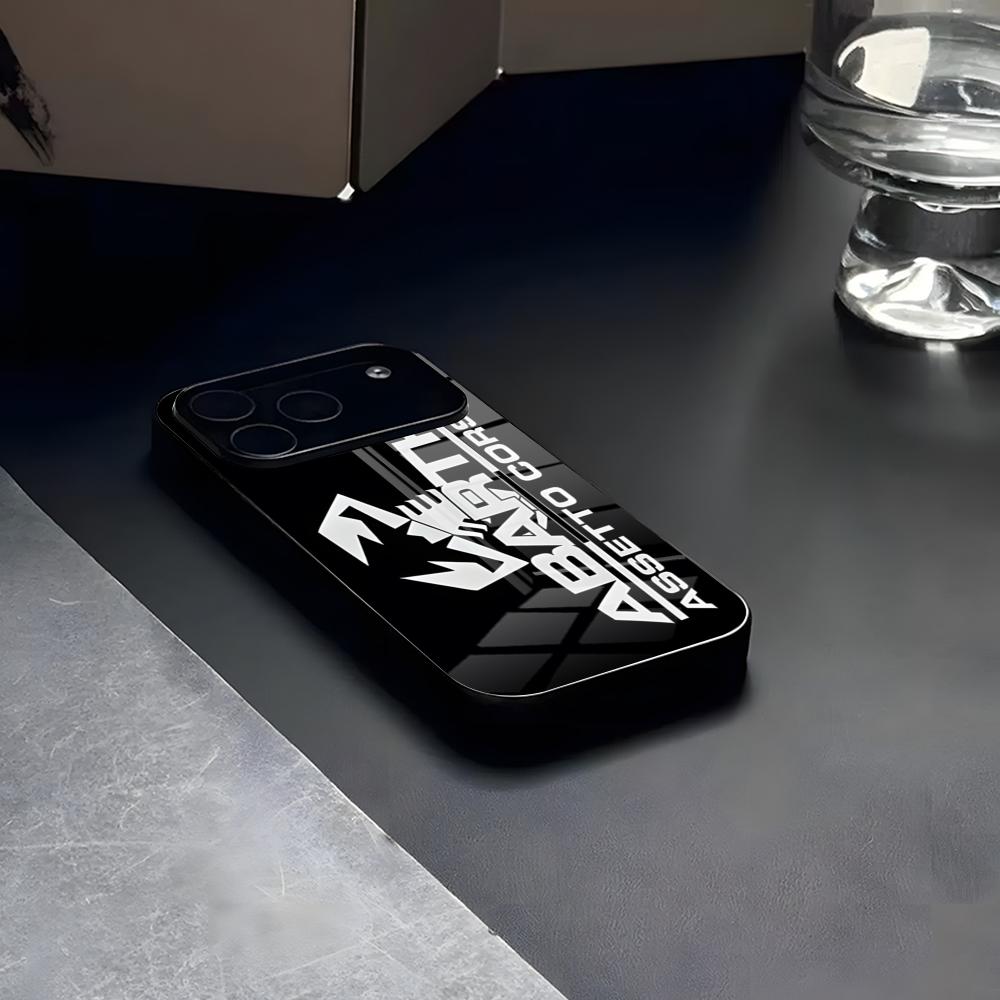 

A-abarthES Чехол для телефона автомобиля Стекло Для IPhone17 Air 16 15 17 14 Pro Max 13 12 11 X XS XR Plus Для Serene Samsung S 25 24 23 22 iPhone15 Plus