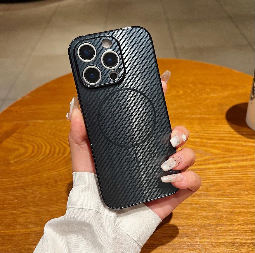 

Carbon Fiber Magnetic Case for iPhone 17 Air/16 Pro Max 16 Pro