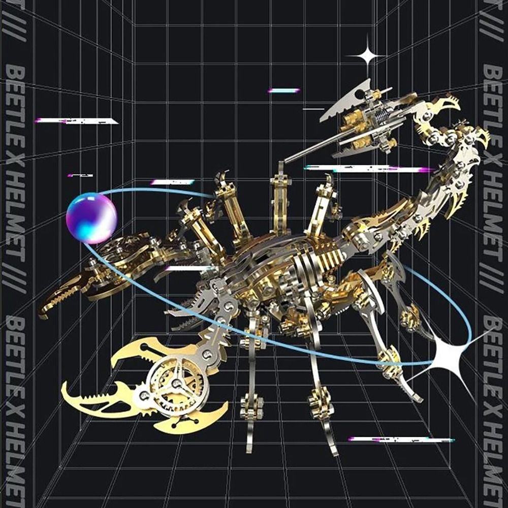 Detachable Scorpions Model Steampunk Mechanical Insect Fashion Assemble Toy