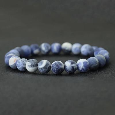 Genuine Natural Stone Bracelet Men 8mm Frosted Beaded Braslet Minimalist Gemstone Braclet Hand Accessories For Hombre Pulseria