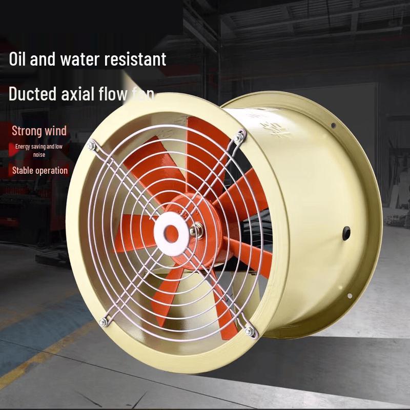 Duct-type Industrial Kitchen Exhaust Fan CN Plug (adapter Included)