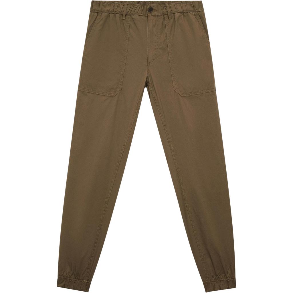 Michael Kors Solid Color Button Sports Jogger Pants Men Bottoms Olive-Green OU2301D4JJ-310