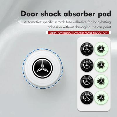 8pcs Car Door Anti Shock Absorber Spacer Protector Stickers For Mercedes Benz CLK GLC W212 C200 C300 W203 W204 W205 W169 W176