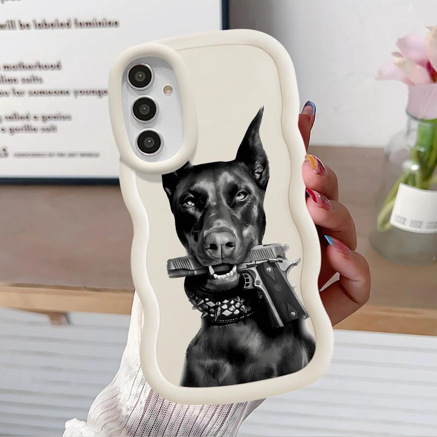 Trendy Doberman Soft Phone Cover Case for Samsung Galaxy A11 A13 A14 A52 A12 A16 A15 A21s A22 A05 A03 A23 A06 A04 A53 A33