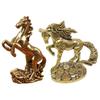 Chinese Style Copper Horse Sculpture Mini Traditional Running Horse Ornaments Unique Good Luck Horse Year Miniature Ornament